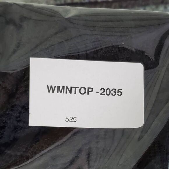 Maurices Women's XL Black Lace Overlay Top 3/4 Sleeve Sheer Floral Knit Blouse - Picture 8 of 8